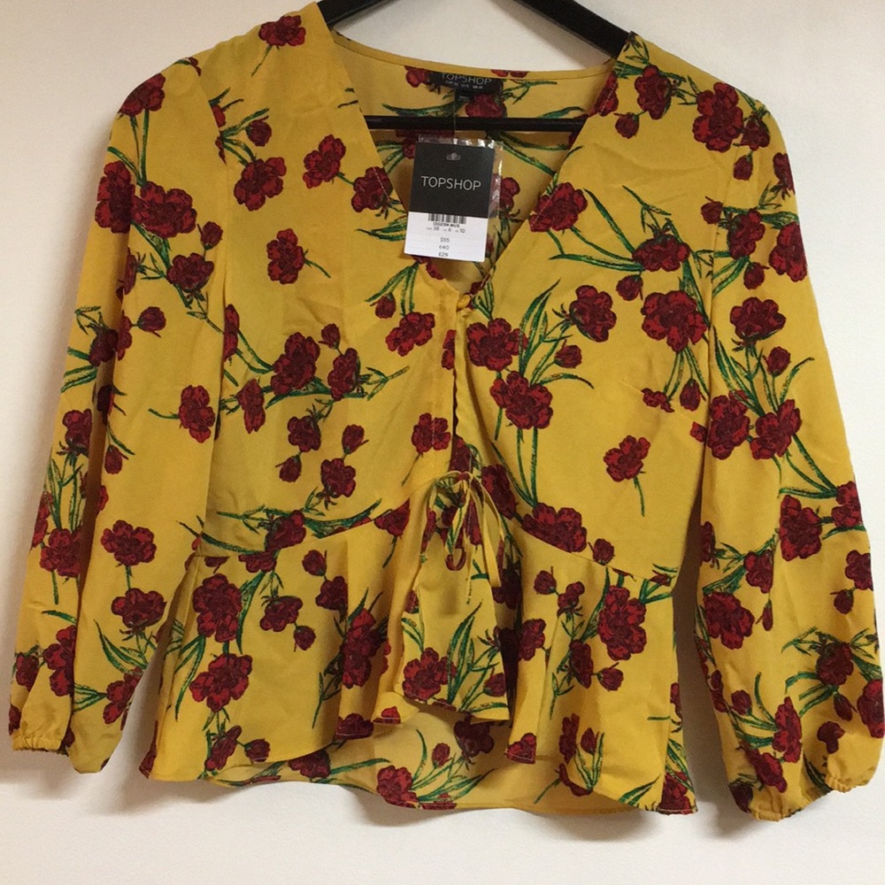 Top shop Brand New Yellow Top